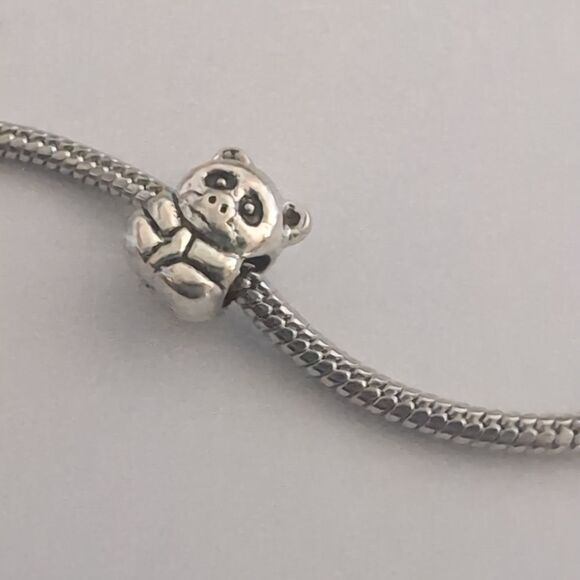 Silver Panda Charm for‎ Pandora Style Bracelet - Picture 2 of 4